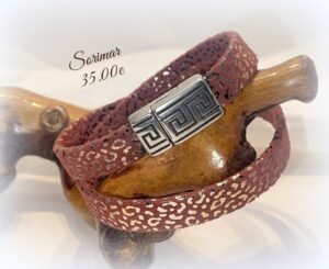 Bracelet cuir femme 17 cm