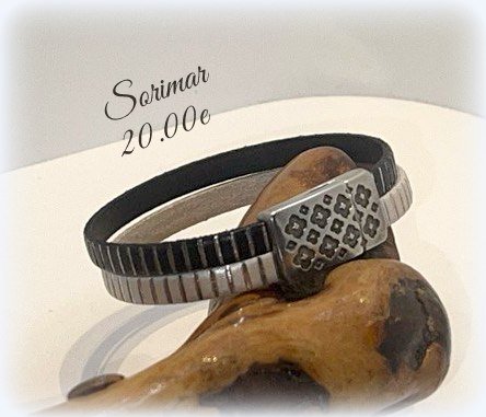 Bracelet cuir 16 cm femme