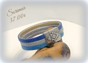 Bracelet cuir femme 17 cm