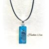 pendentif 2.5cm bleu rectangle 6€ Pendentif résine
