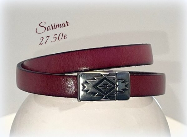 Bracelet cuir homme ou femme 20 cm