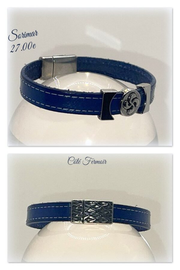 Bracelet cuir femme 20 cm