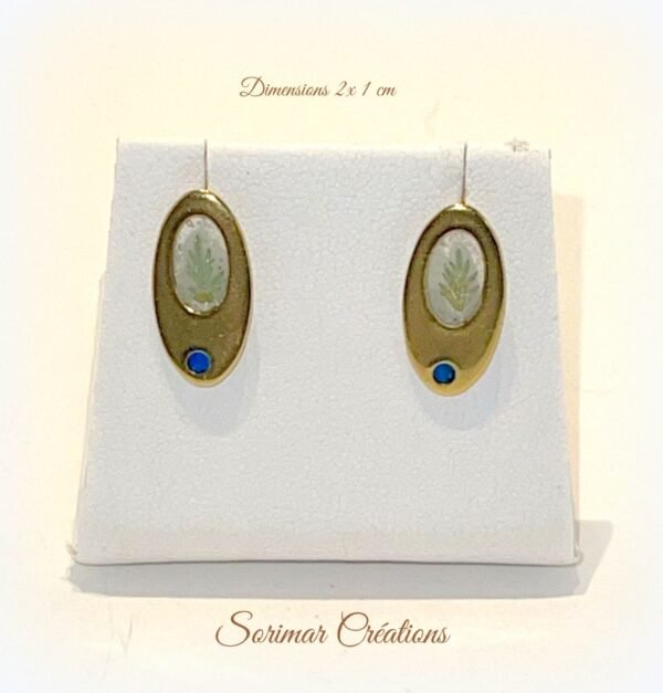 Boucles d'oreilles résine