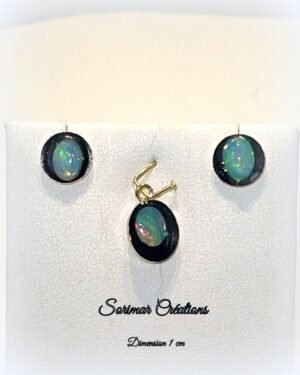 Parure boucles d'oreilles et pendentif