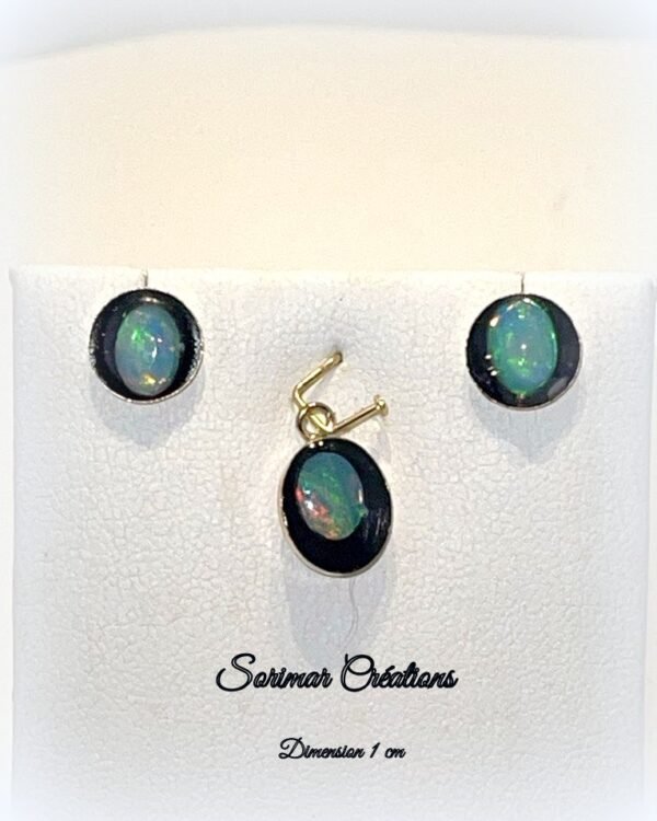 Parure boucles d'oreilles et pendentif